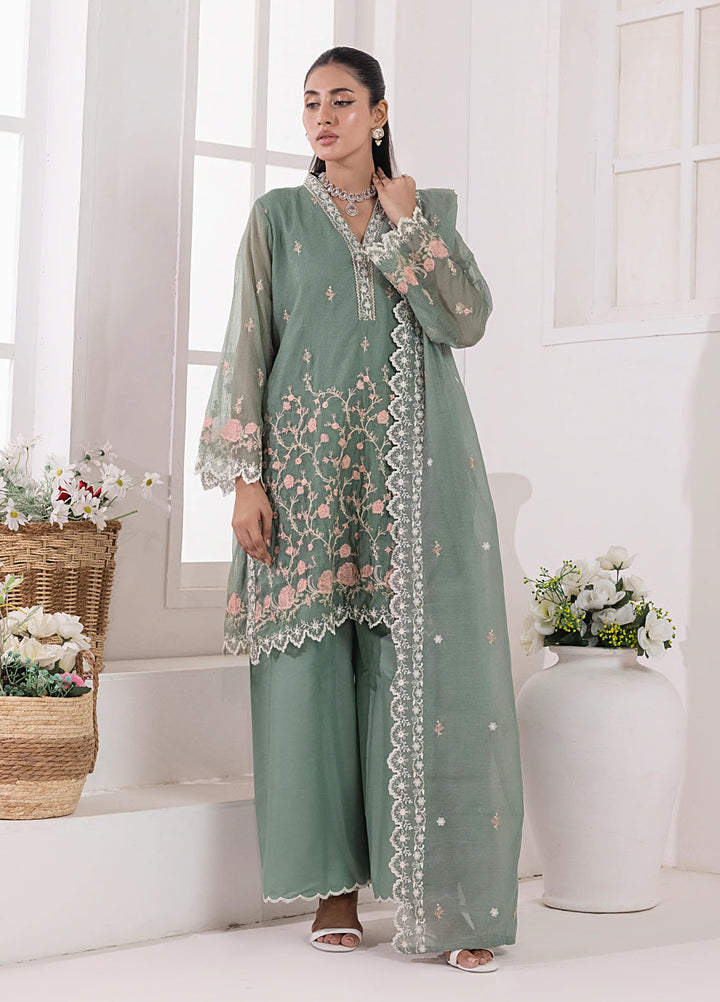 Lakhany Pret Embroidered Khaddi Net 3 Piece Suit LG-IZ-0317
