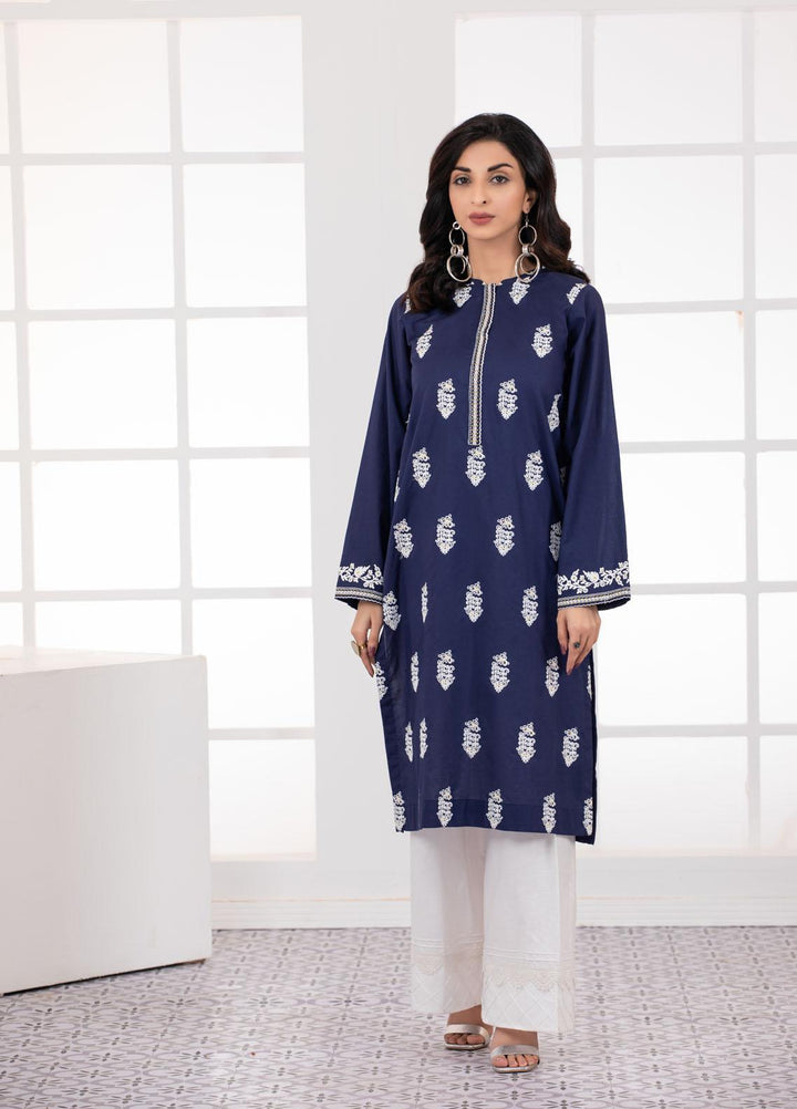 Lakhany Casual Pret Embroidered Cambric Kurtis LSM-2789