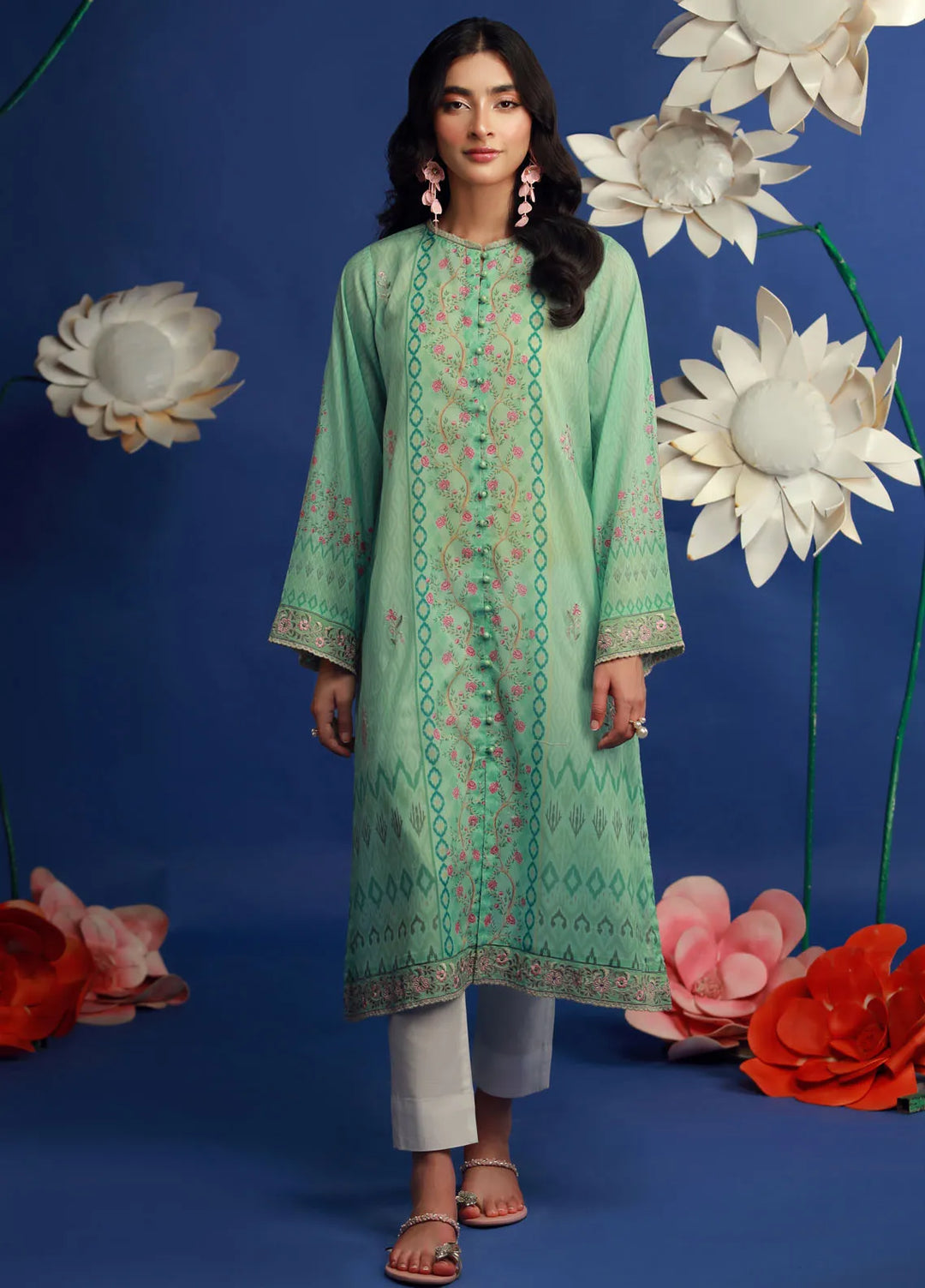 Lakhany Pret Embroidered Lawn Kurti LG-AR-0033