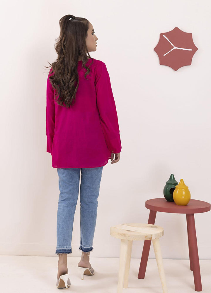 Lakhany Casual Pret  Cambric Top LG-SS-0041-W-EMB-1P