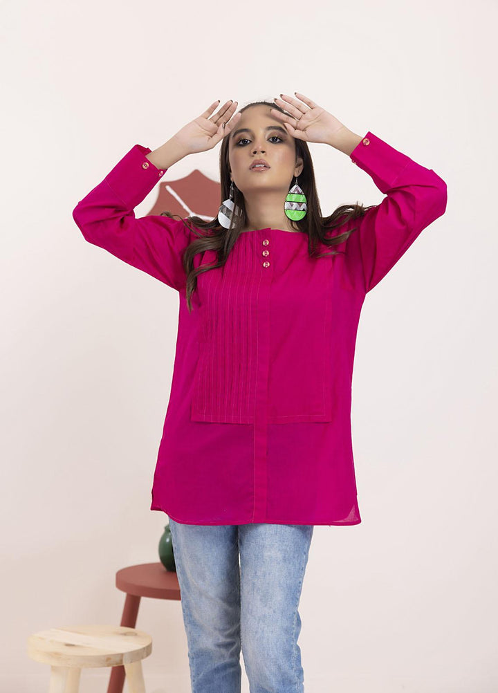 Lakhany Casual Pret  Cambric Top LG-SS-0041-W-EMB-1P