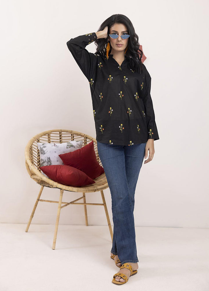 Lakhany Casual Pret  Cambric Top LG-SR-0085-W-EMB-1P