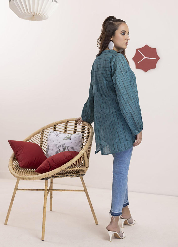 Lakhany Casual Pret  Cambric Top LG-ZH-0017-W-EMB-1P