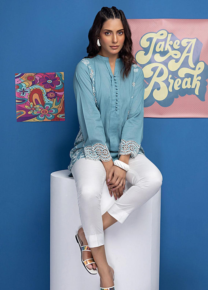 Lakhany Pret Embroidered Jacquard Kurti LSM23FT LG-SR-1024
