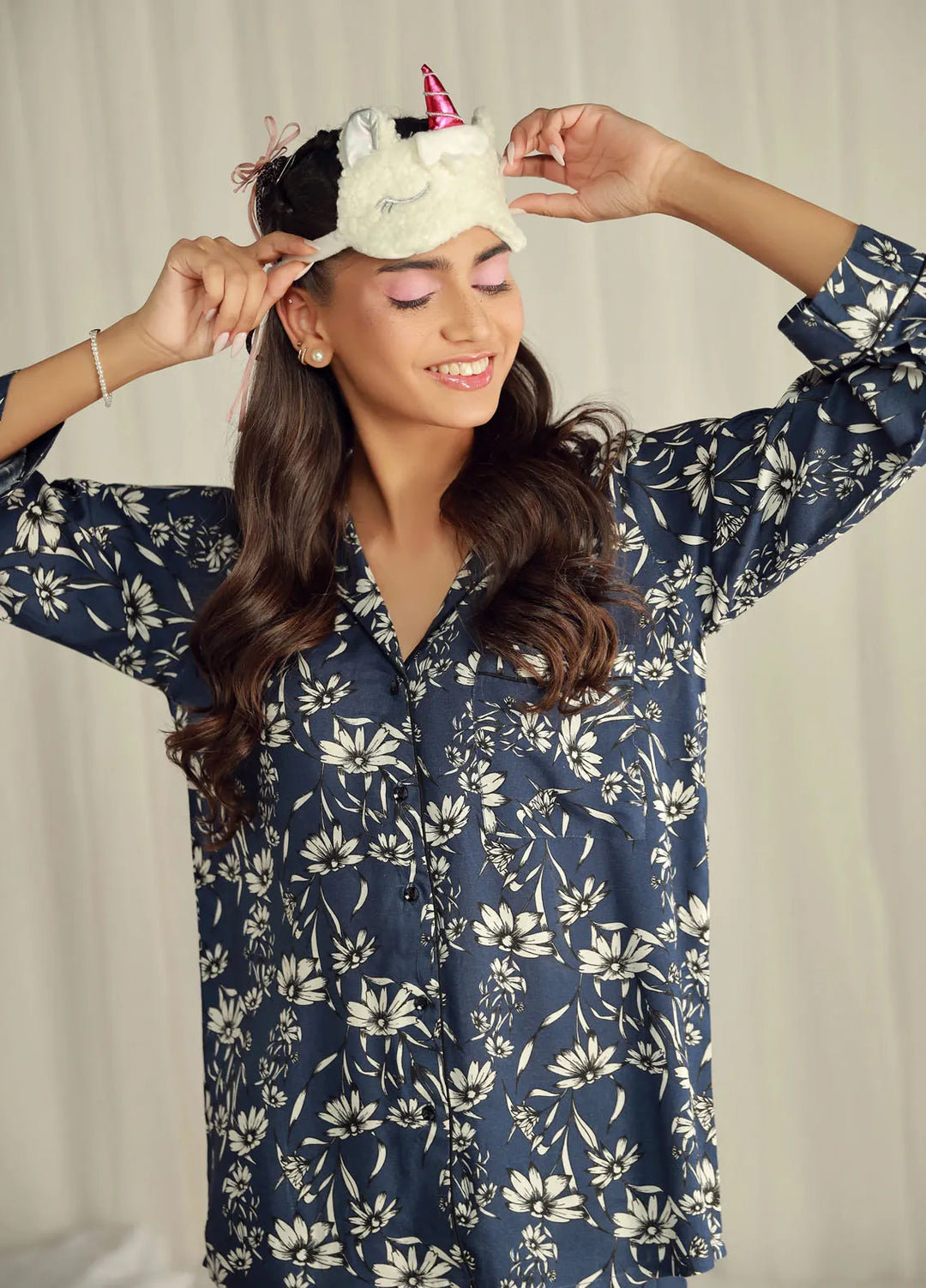 Lakhany Pret Printed Viscose Night Wear LG-IZ-0175