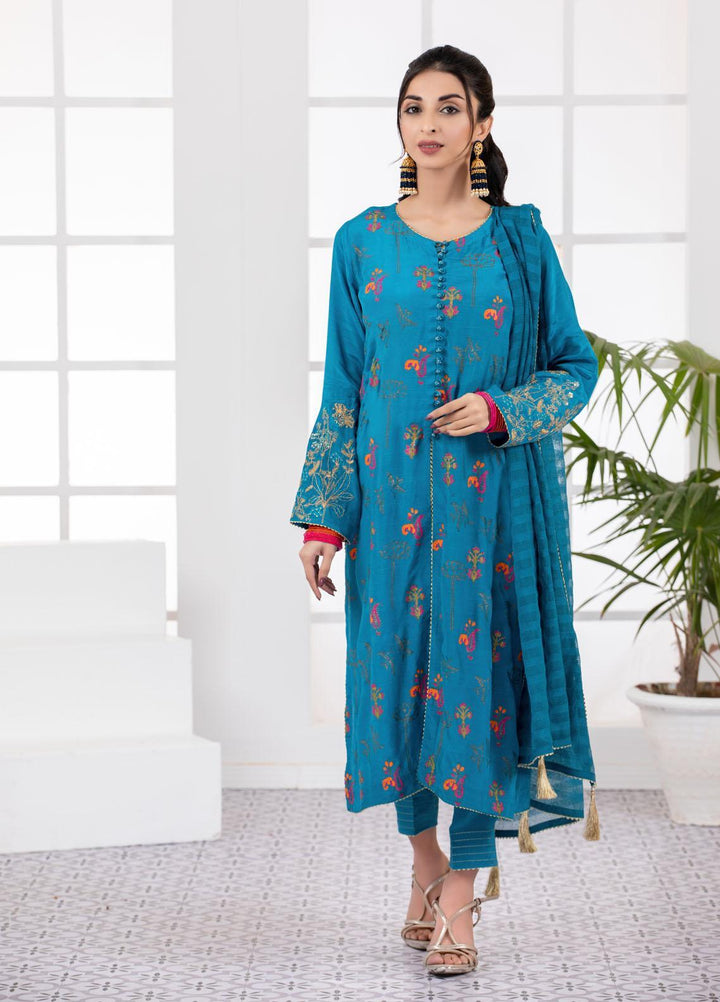 Lakhany Pret  Raw Silk 3 Piece Dress LSM-2798