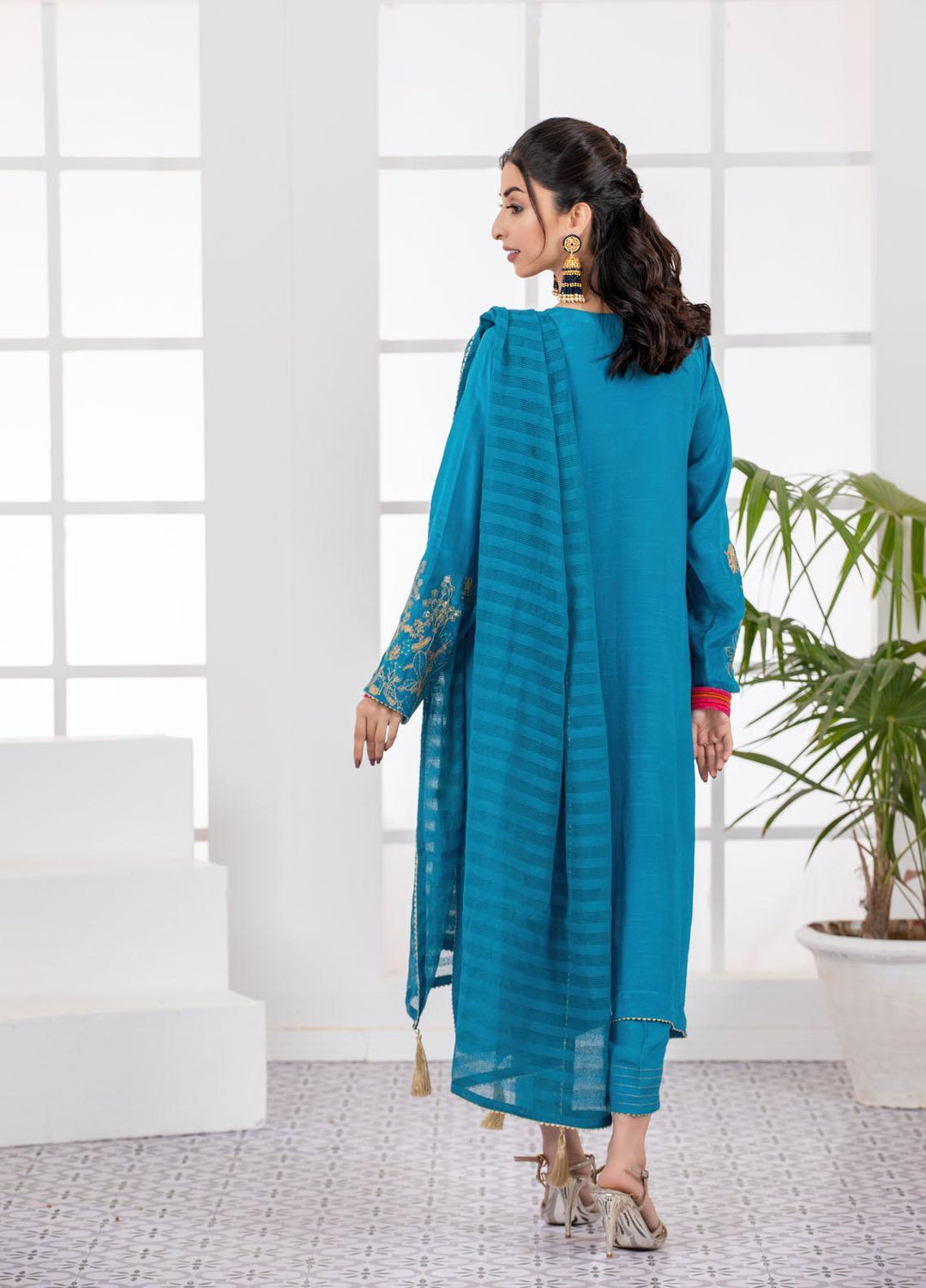 Lakhany Pret  Raw Silk 3 Piece Dress LSM-2798
