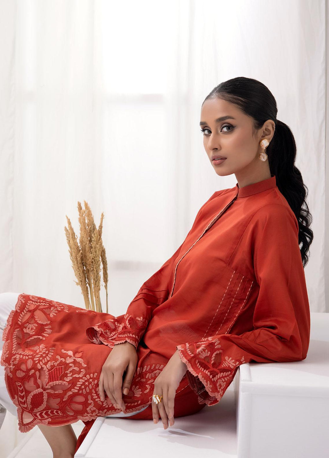 Lakhany Pret Embroidered Jacquard Shirt LSM-2920