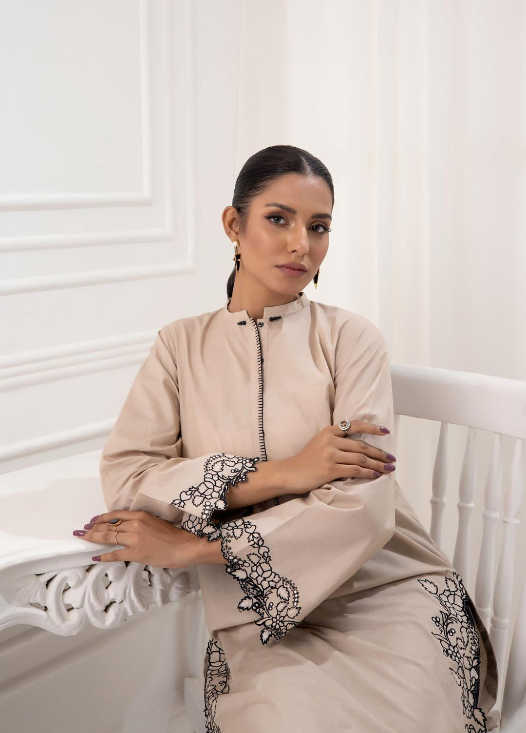Lakhany Pret Embroidered Jacquard Shirt LSM-2916