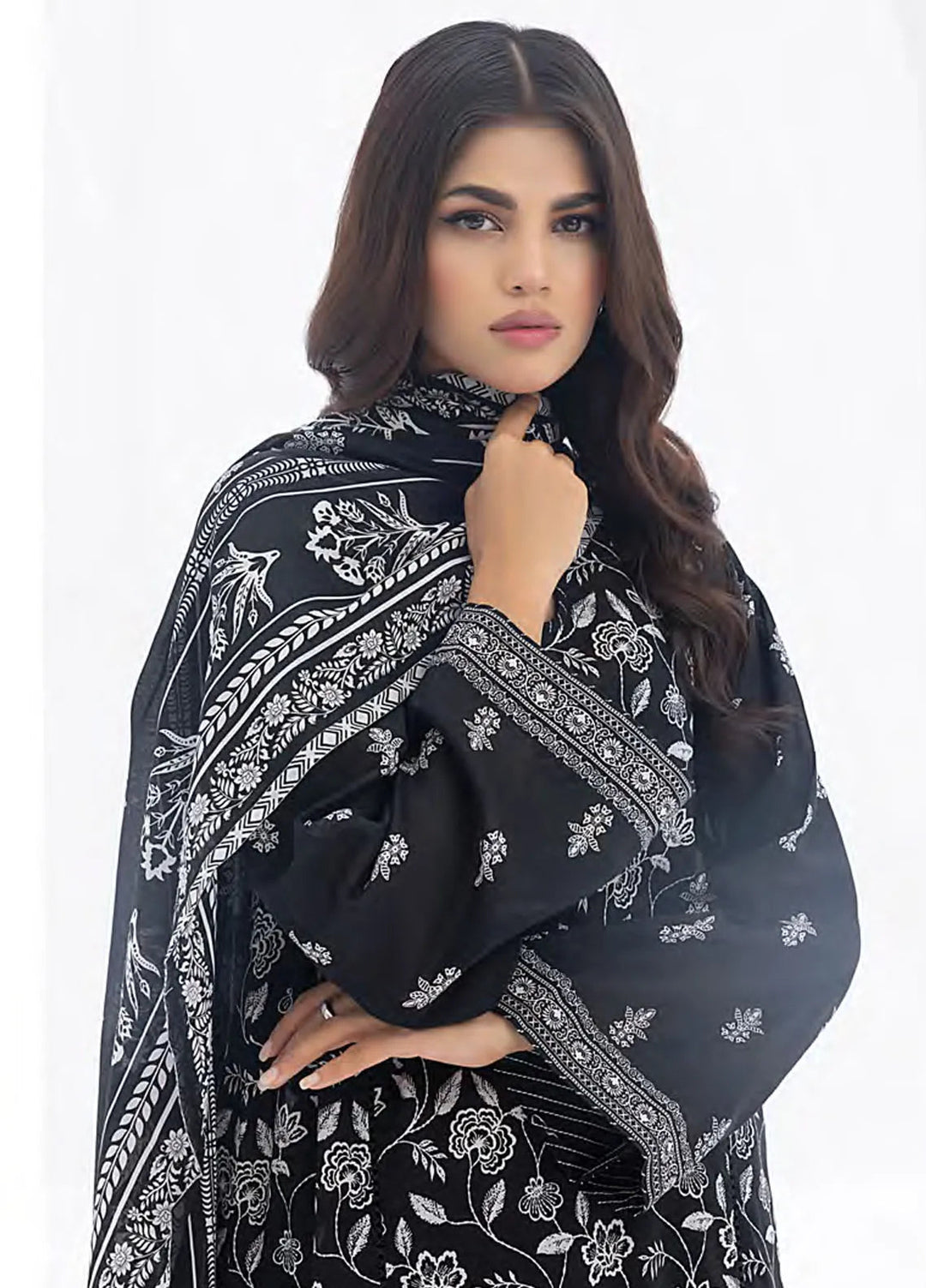 Lakhany Printed Lawn Suit Unstitched 3 Piece LSM24MC LG-AR-0011 - Summer Collection