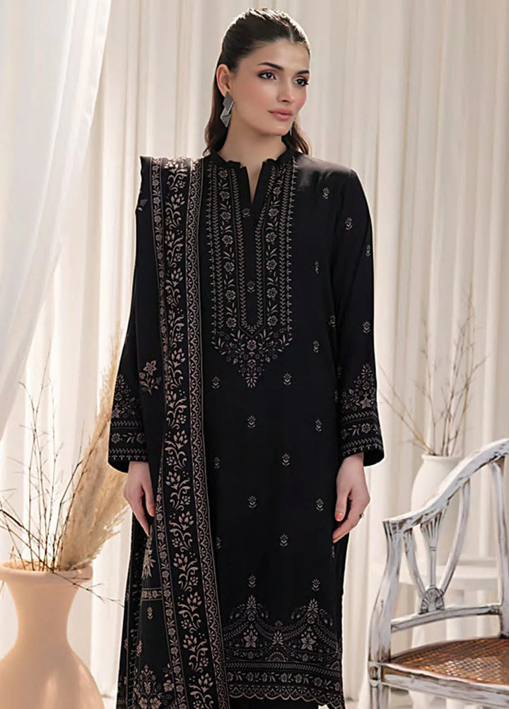Lakhany Printed Wool Suit Unstitched 3 Piece LSM24CW LG-IZ-0271-C - Winter Collection