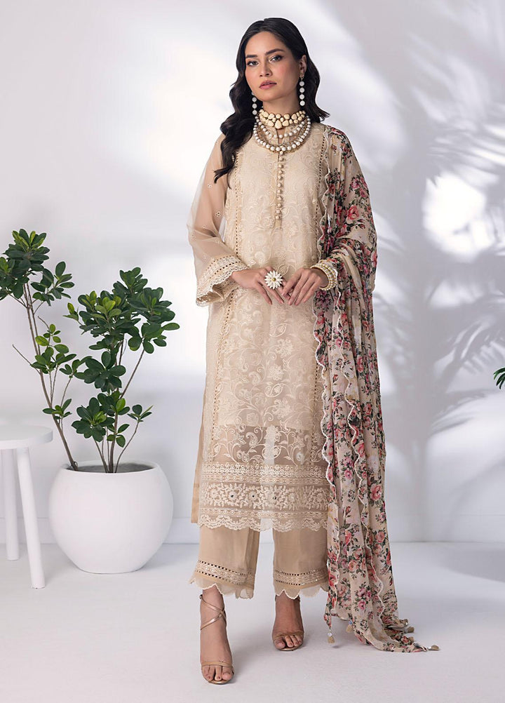 Lakhany Pret Embroidered Organza 3 Piece Suit LSM23RW LG-SR-0071