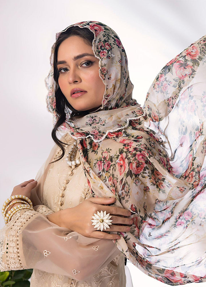 Lakhany Pret Embroidered Organza 3 Piece Suit LSM23RW LG-SR-0071