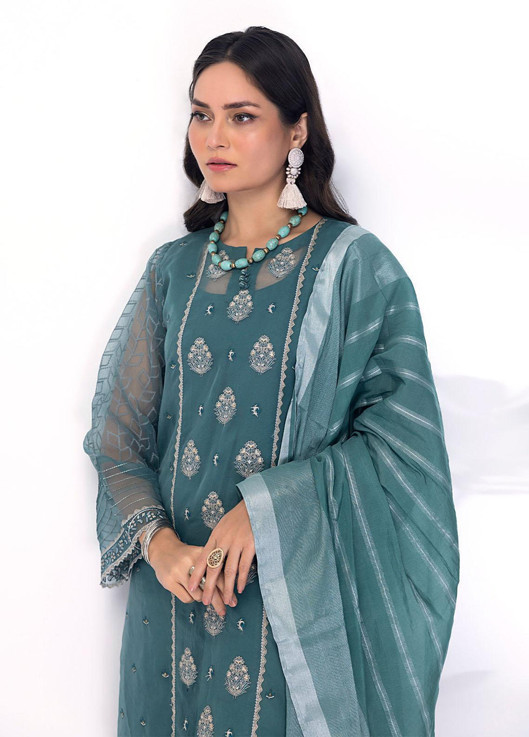 Lakhany Pret Embroidered Organza 3 Piece Suit LSM23RW LG-SS-0099