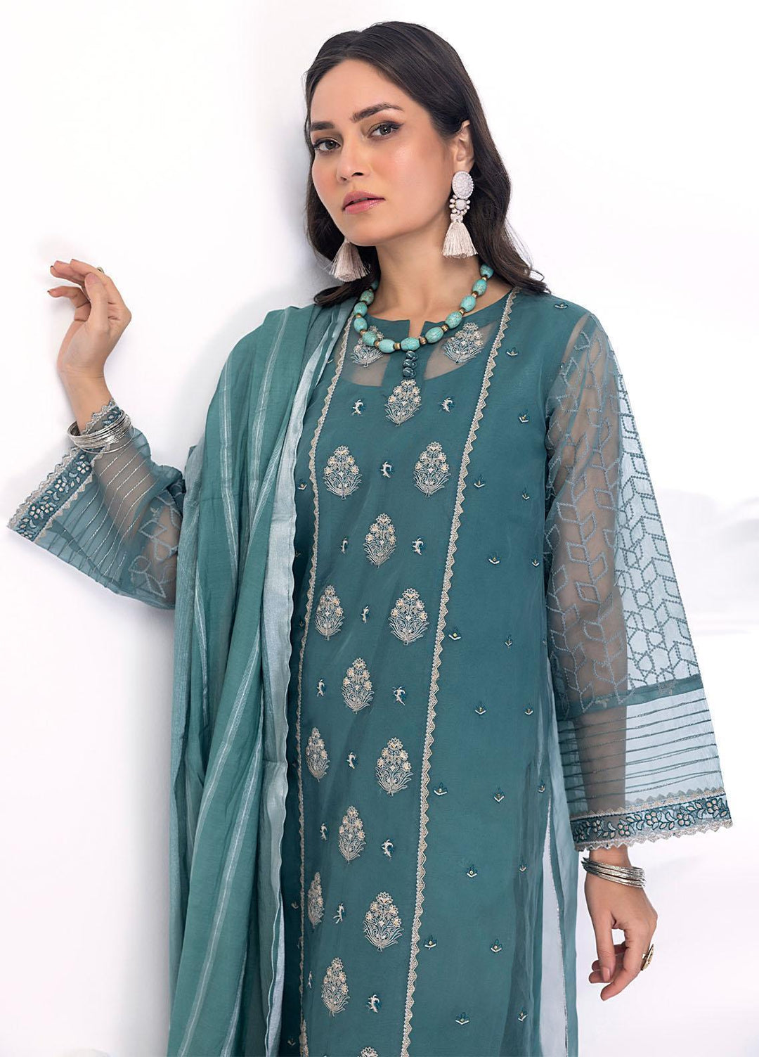 Lakhany Pret Embroidered Organza 3 Piece Suit LSM23RW LG-SS-0099