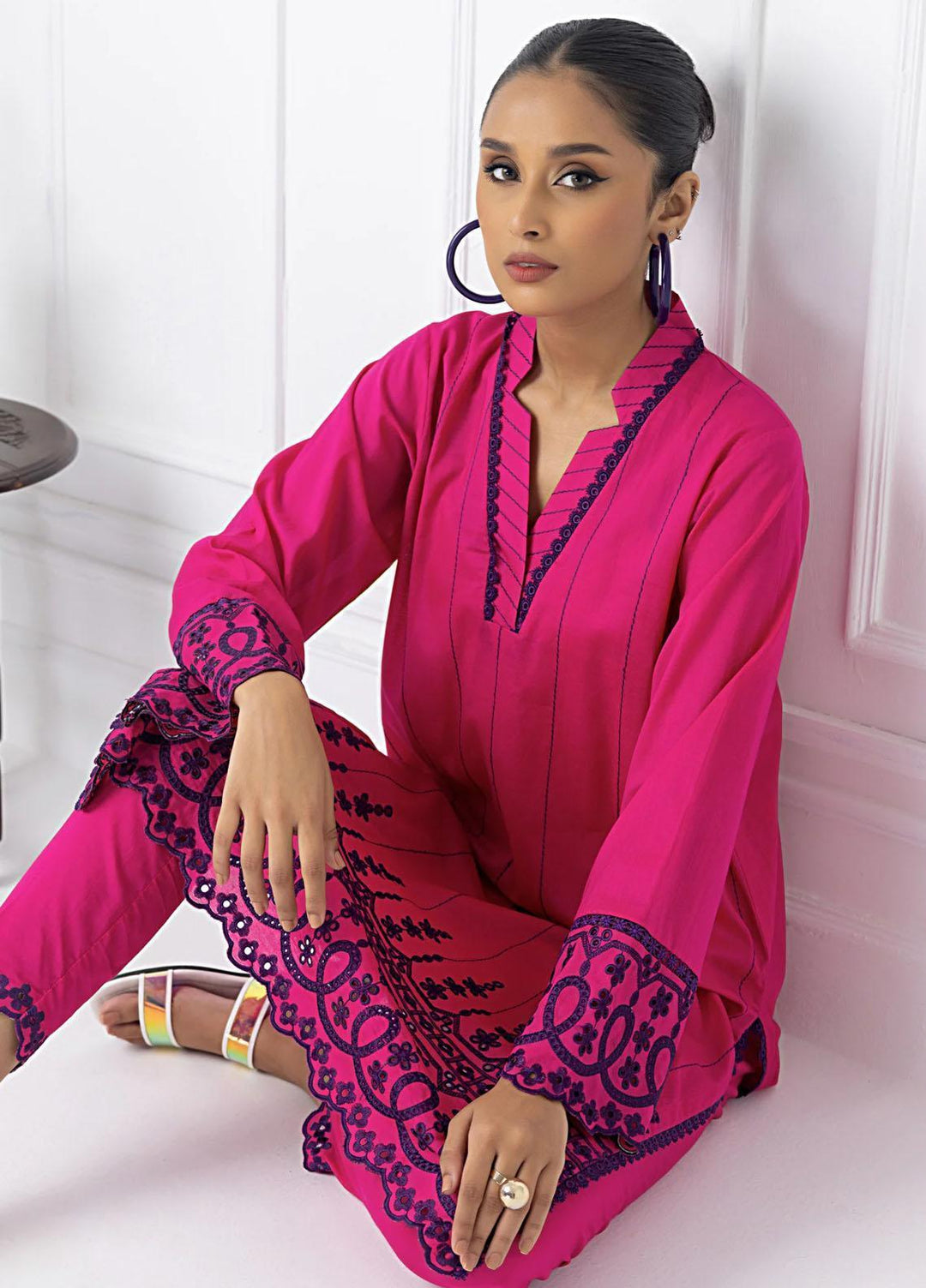 Lakhany Pret Embroidered Cambric 2 Piece Suit LSM23SP LG-SK-0077
