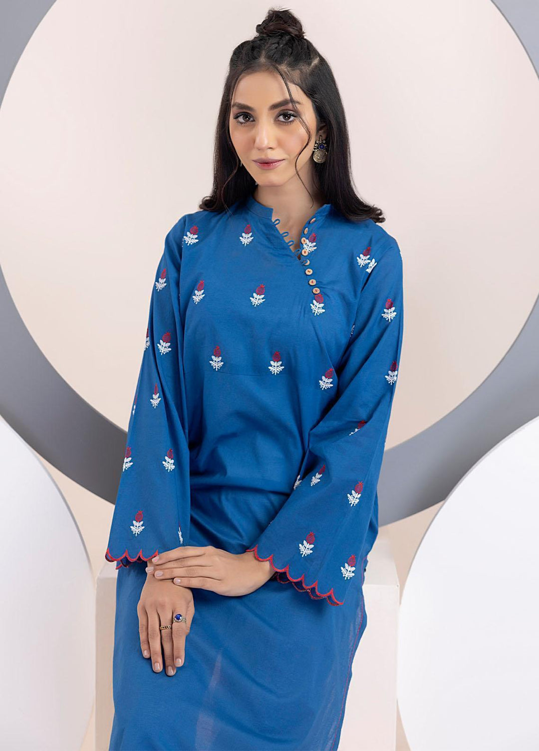 Lakhany Pret Embroidered Cambric Shirt LSM23S LG-EA-0418