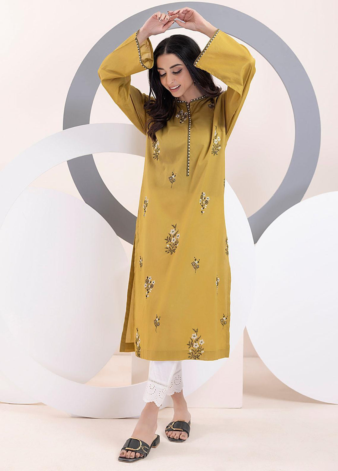 Lakhany Pret Embroidered Cambric Shirt LSM23S LG-EA-0419