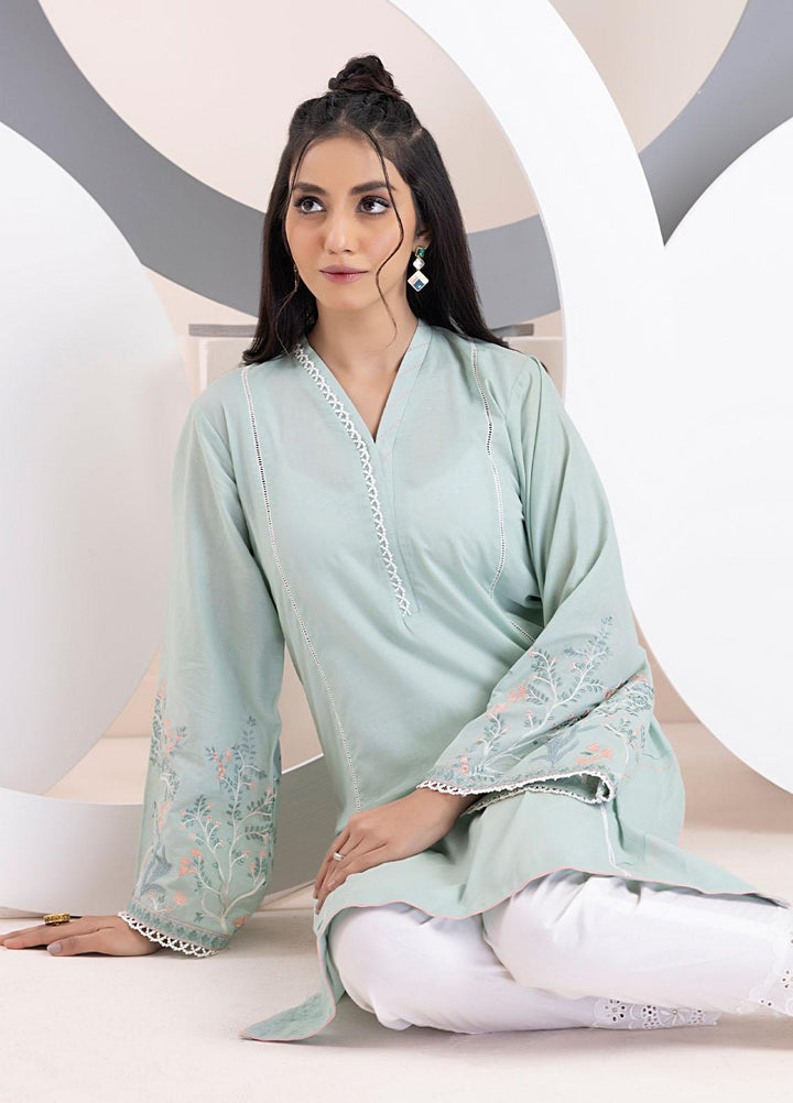 Lakhany Pret Embroidered Cambric Shirt LSM23S LG-RN-0022