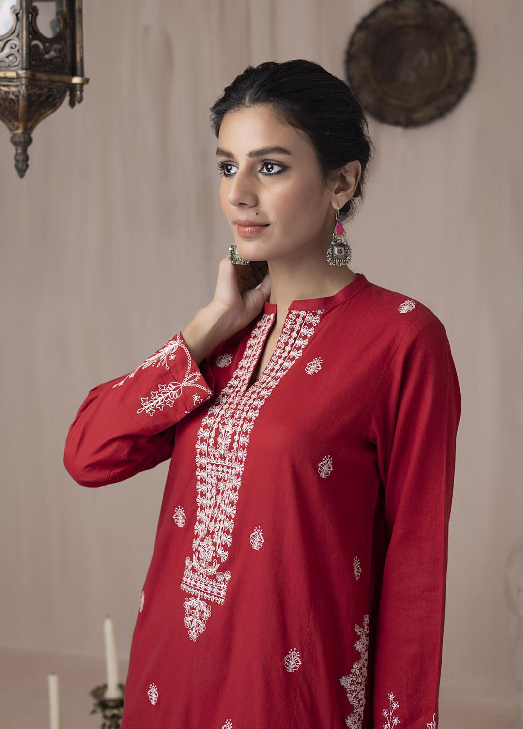 Lakhany Pret Embroidered Cambric Kurti LSM-3039
