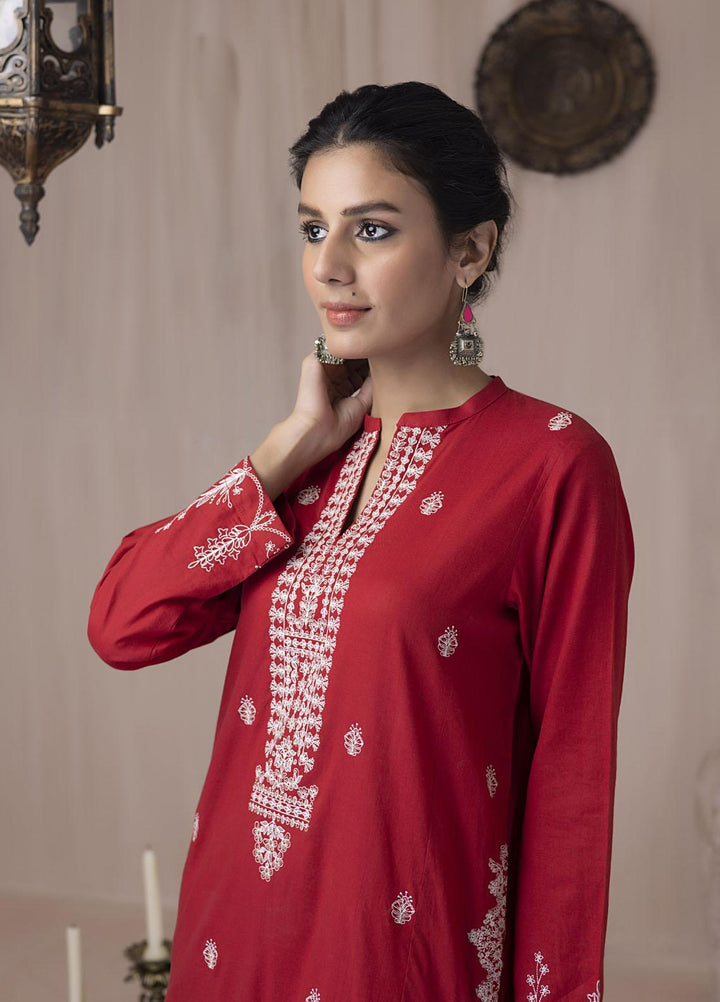Lakhany Pret Embroidered Cambric Kurti LSM-3039
