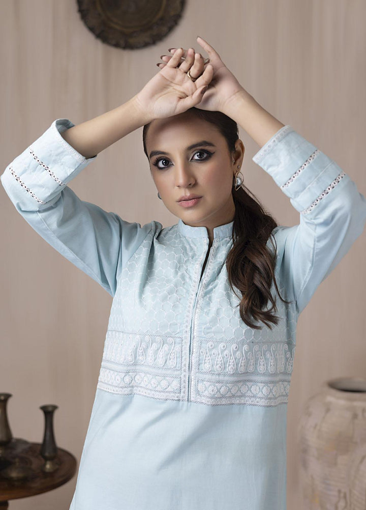 Lakhany Pret Embroidered Cambric Kurti LSM-3046