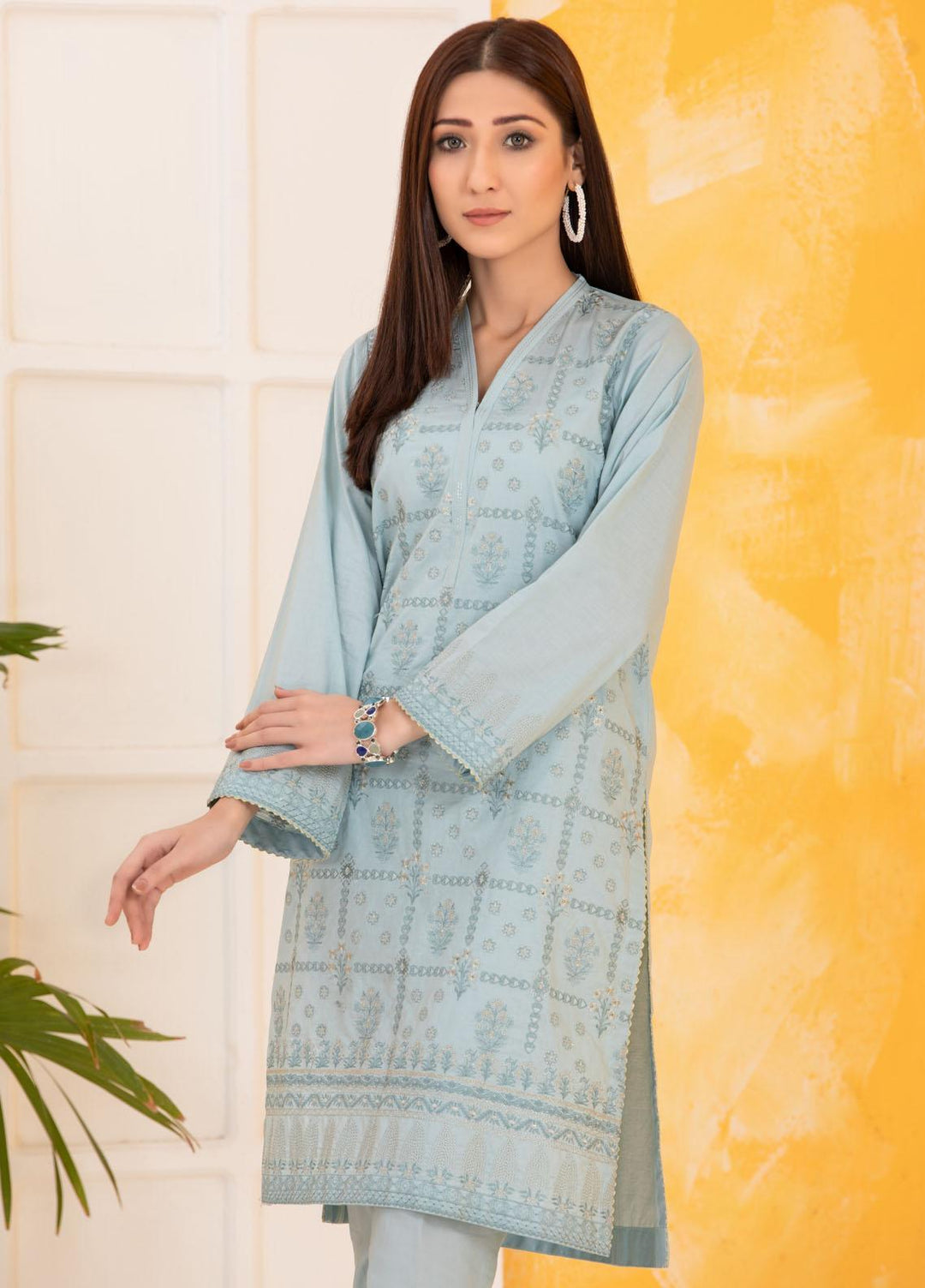 Lakhany Pret Embroidered Cambric 2 Piece Suit LSM-2815