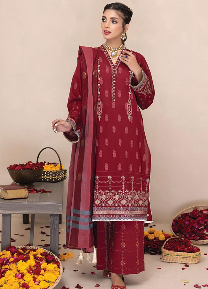 Lakhany Embroidered Lawn Suits Unstitched 3 Piece LSM23SS LG-EA-0436 - Spring / Summer Collection