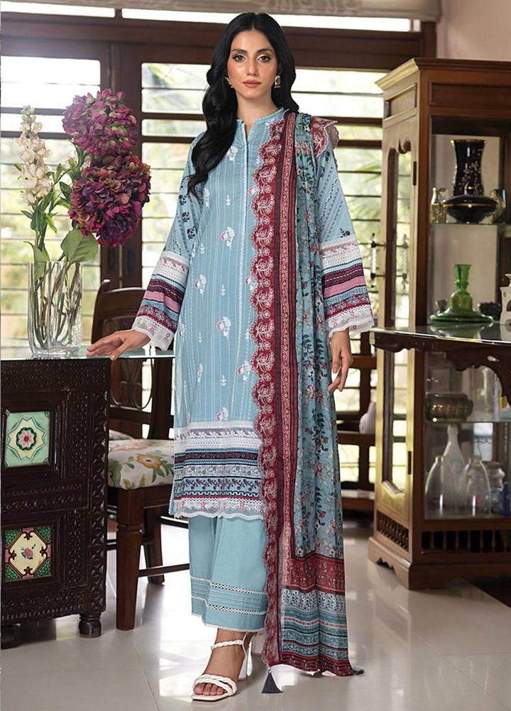 Lakhany Embroidered Lawn Suits Unstitched 3 Piece LSM23SS LG-AM-0015 - Spring / Summer Collection