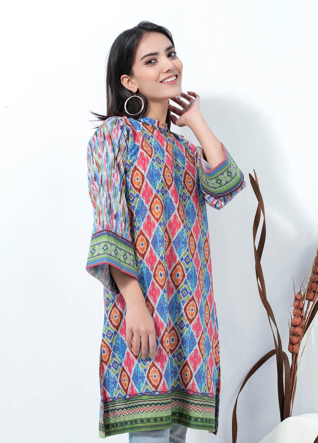 Lakhany Printed Lawn  Unstitched Kurties LSM21SP PK-2139 - Summer Collection