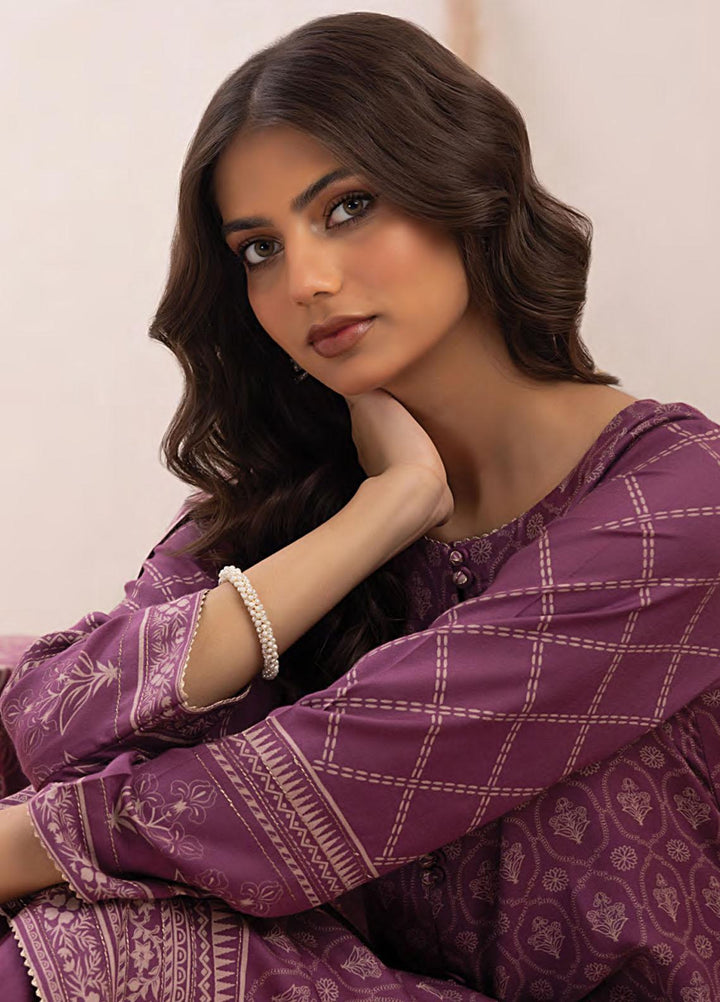 Lakhany Printed Pashmina Suits Unstitched 3 Piece LSM23PP LG-RM-0012-A - Winter Collection