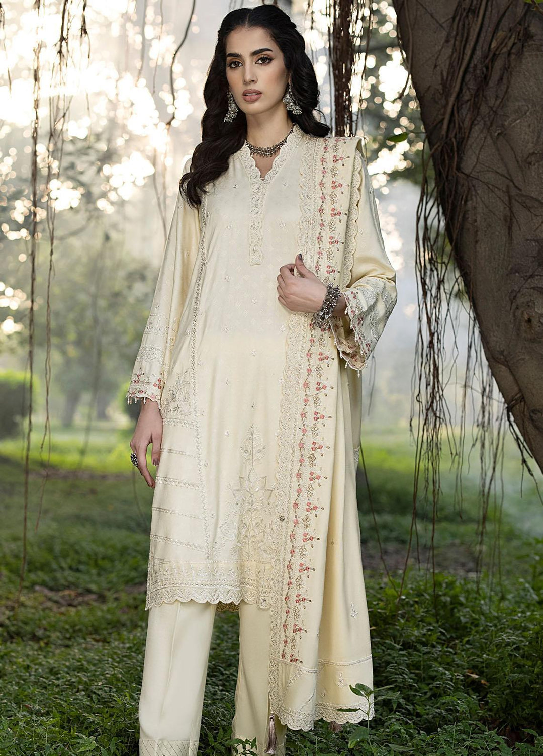 Lakhany Embroidered Cashmere Wool Suits Unstitched 3 Piece LSM23WE LG-IZ-0046 - Winter Collection