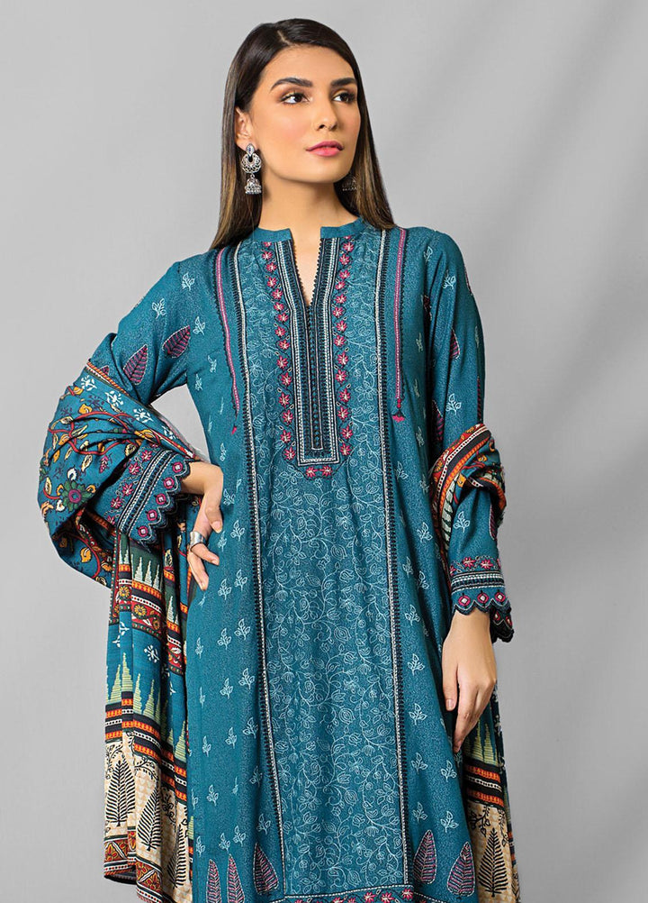 Lakhany Embroidered Karandi Suits Unstitched 3 Piece LSM22WE WEC-EA-0385 - Winter Collection