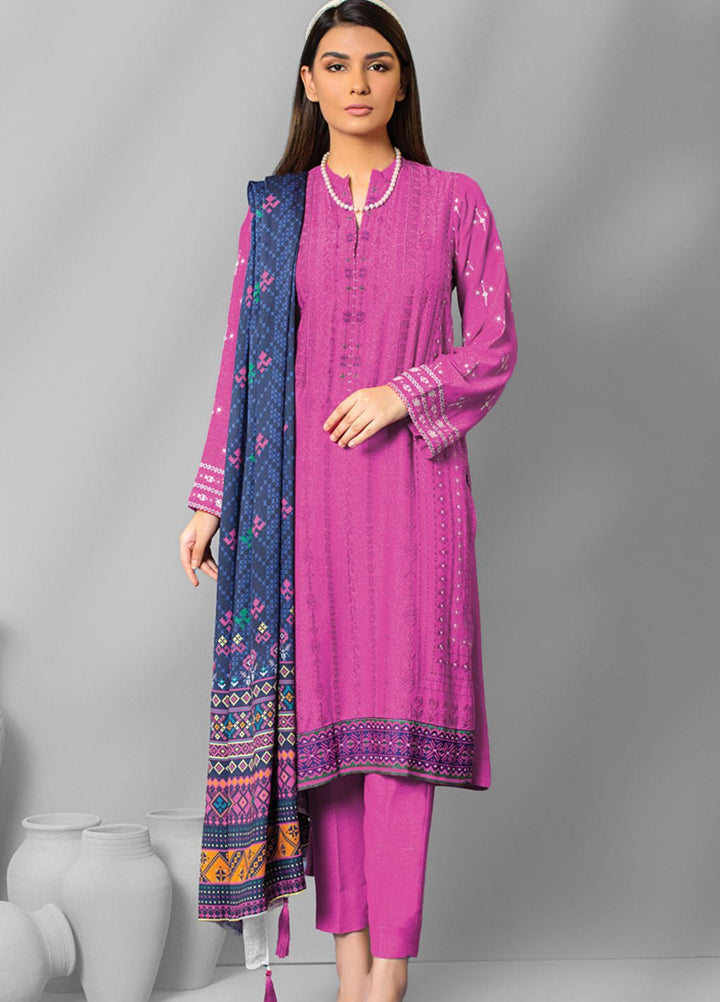 Lakhany Embroidered Karandi Suits Unstitched 3 Piece LSM22WE WEC-SA-0136 - Winter Collection
