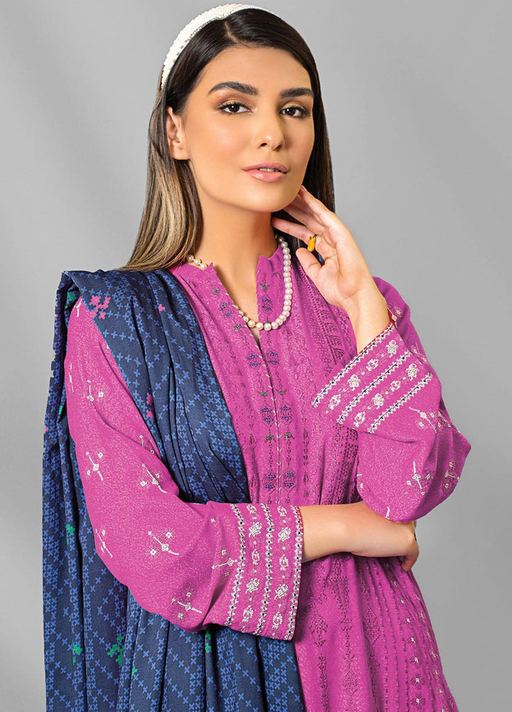 Lakhany Embroidered Karandi Suits Unstitched 3 Piece LSM22WE WEC-SA-0136 - Winter Collection