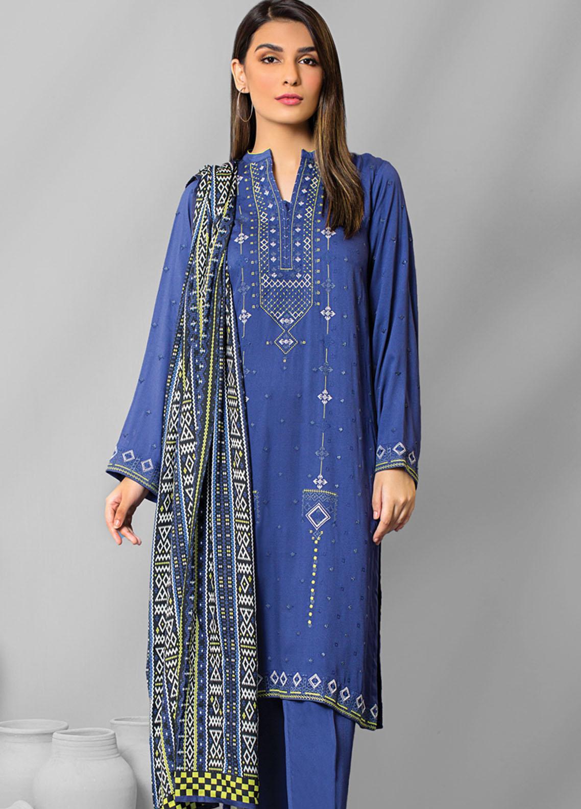 Lakhany Embroidered Karandi Suits Unstitched 3 Piece LSM22WE WEC-SR ...