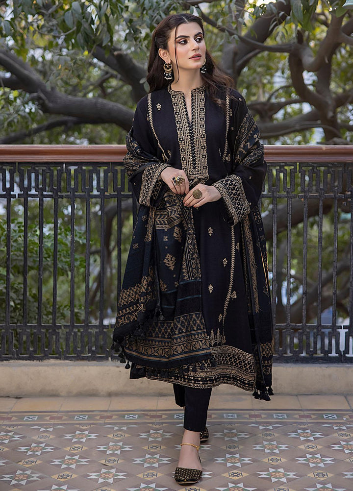 Lakhany Embroidered Slub Suits Unstitched 3 Piece LSM23WS LG-AM-0029 - Winter Collection