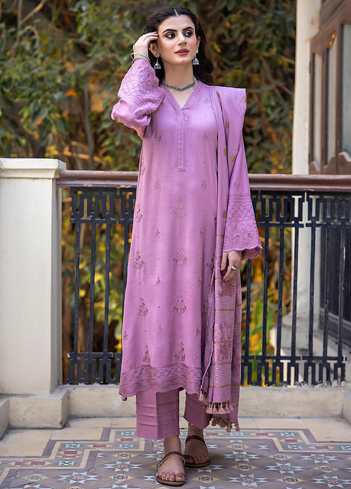 Lakhany Embroidered Slub Suits Unstitched 3 Piece LSM23WS LG-SR-0166 - Winter Collection