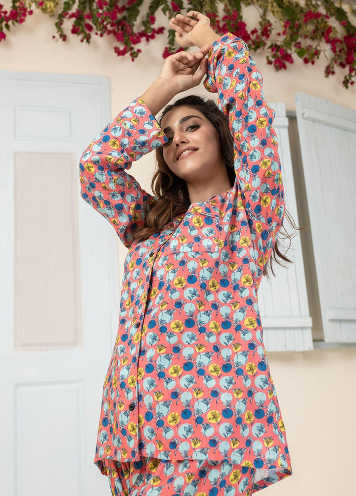 Lakhany Night Wear Cool Max Polyester 2 Piece Dress LSM21WNW LSM-2548
