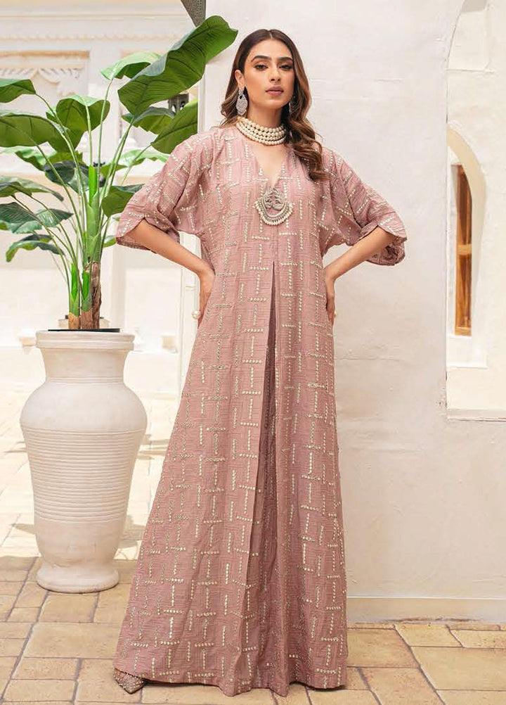 Vanya Party Wear Raw Silk Luxury Pret Kaftan FE-03