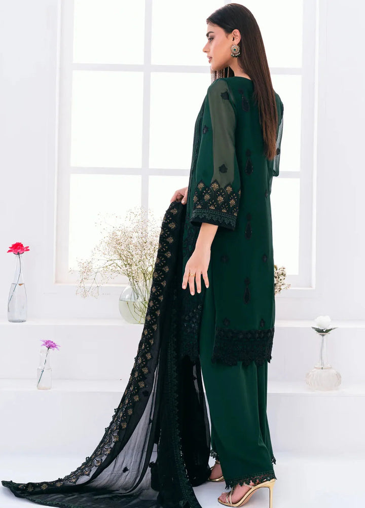 Lallaria by Noorma Kaamal Embroidered Chiffon Suit Unstitched 4 Piece NKL24L NK-LLC-22 - Festive Collection