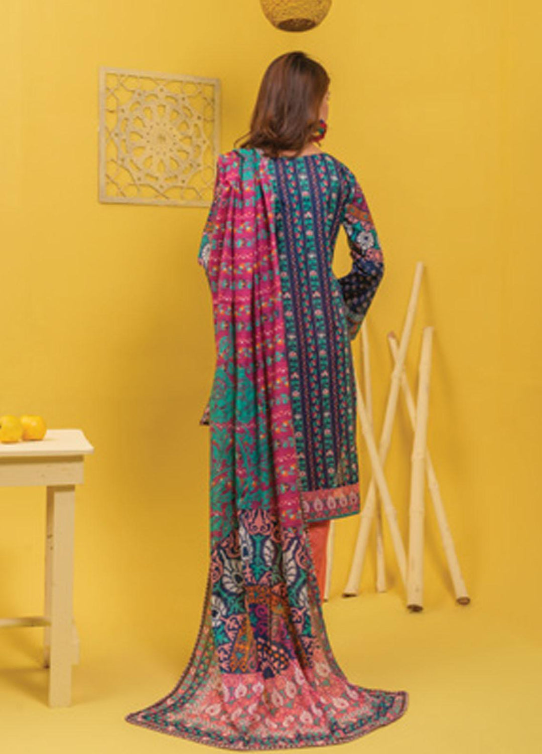 Lamha by Tarzz Printed Lawn Suits Unstitched 2 Piece TZ21L SS-2-02 - Spring / Summer Collection