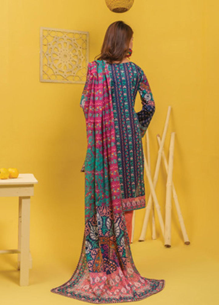 Lamha by Tarzz Printed Lawn Suits Unstitched 2 Piece TZ21L SS-2-02 - Spring / Summer Collection