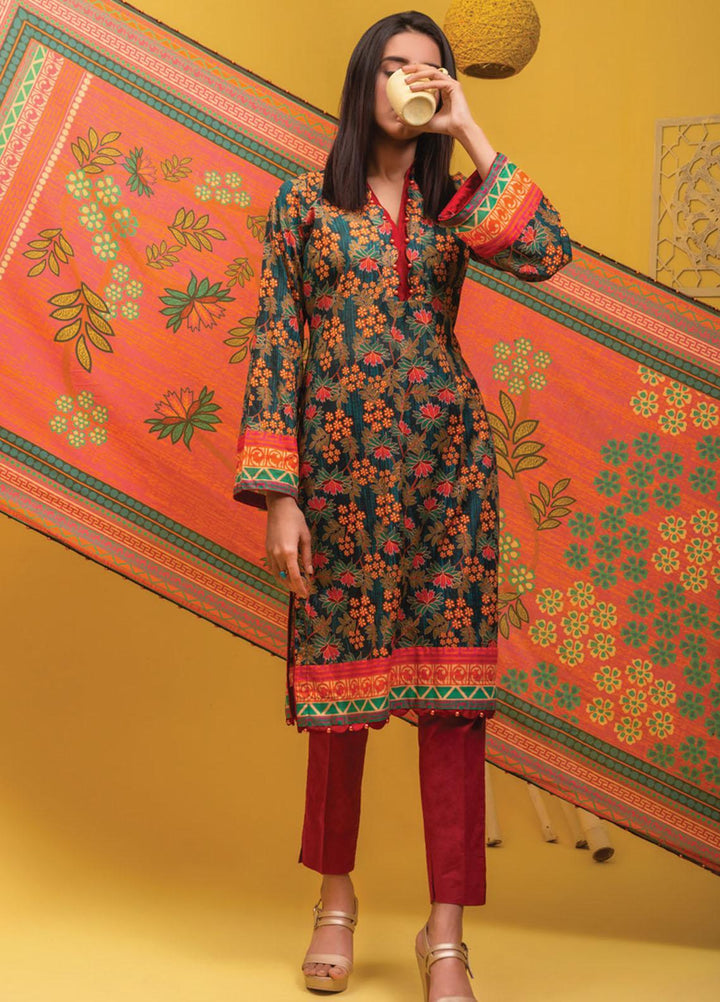 Lamha by Tarzz Printed Lawn Suits Unstitched 2 Piece TZ21L SS-2-08 - Spring / Summer Collection