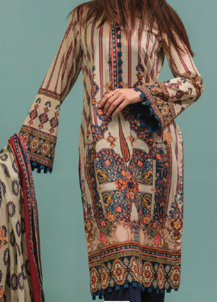 Lamha by Tarzz Printed Lawn Suits Unstitched 2 Piece TZ21L SS-2-12 - Spring / Summer Collection