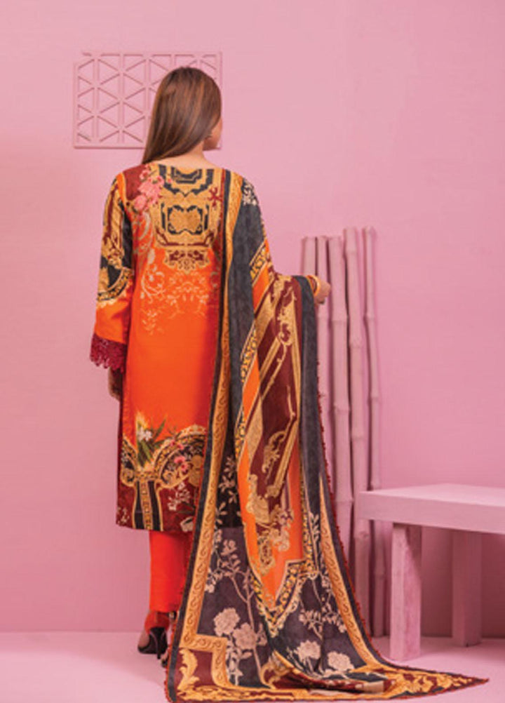 Lamha by Tarzz Printed Lawn Suits Unstitched 3 Piece TZ21L SS-3-15 - Spring / Summer Collection
