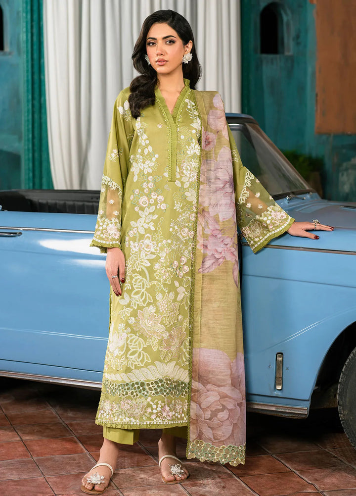 Lamhay by Zarif Embroidered Lawn Suit Unstitched 3 Piece ZF25LL LMLW-03 Hirram - Summer Collection