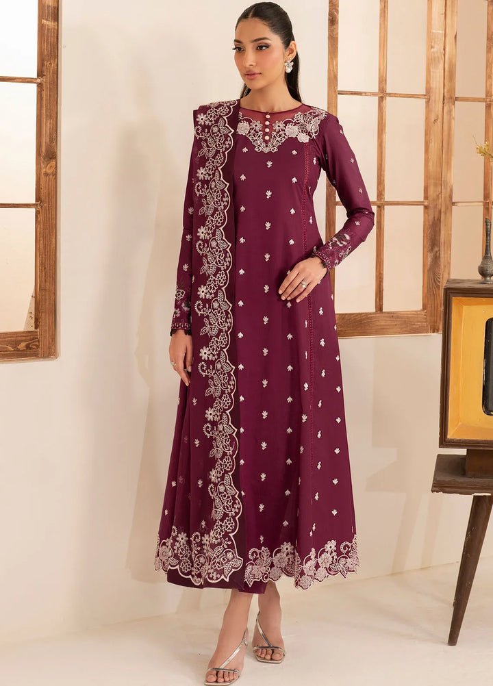 Lamhay by Zarif Embroidered Lawn Suit Unstitched 3 Piece ZF25LL LMLW-08 Tehmeen - Summer Collection