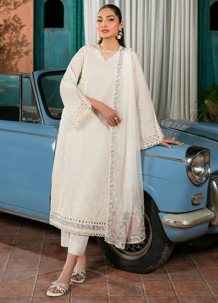 Lamhay by Zarif Embroidered Lawn Suit Unstitched 3 Piece ZF25LL LMLW-09 Janira - Summer Collection