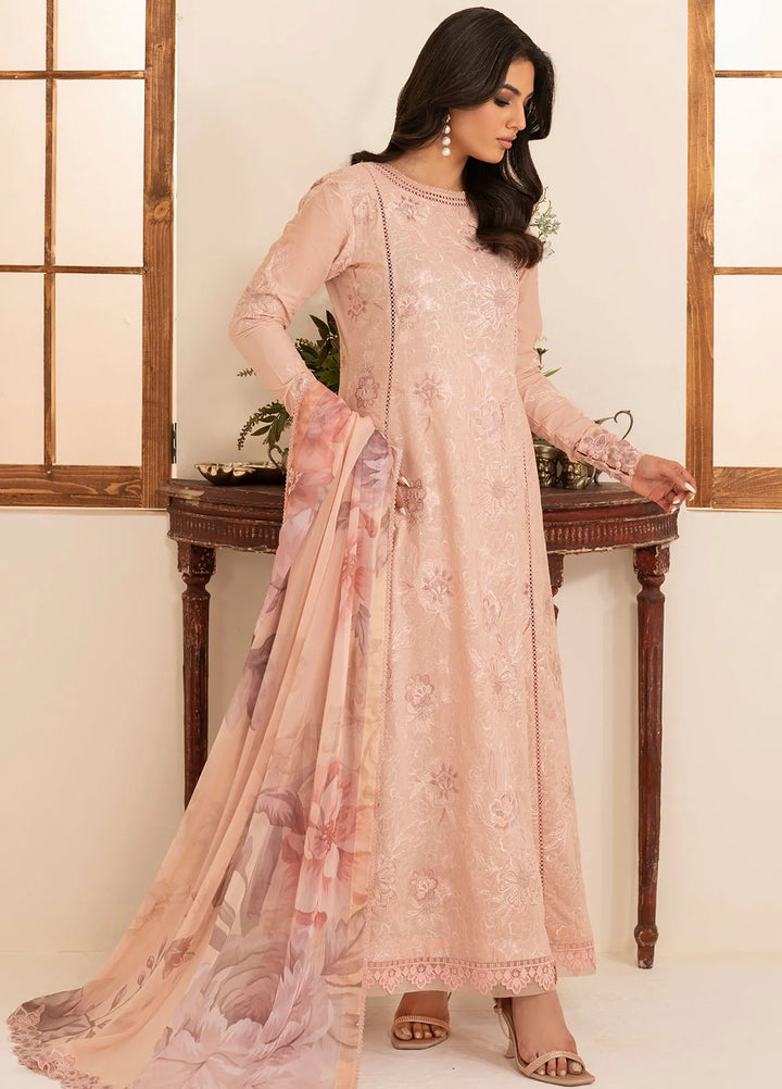 Lamhay by Zarif Embroidered Lawn Suit Unstitched 3 Piece ZF25LL LMLW-10 Areebah - Summer Collection